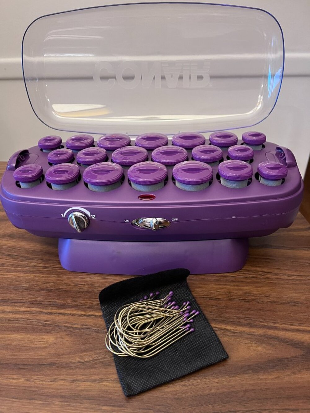 Conair Controlled Heat Settings Multi Size Rollers Set of 20 Flocked with Clips